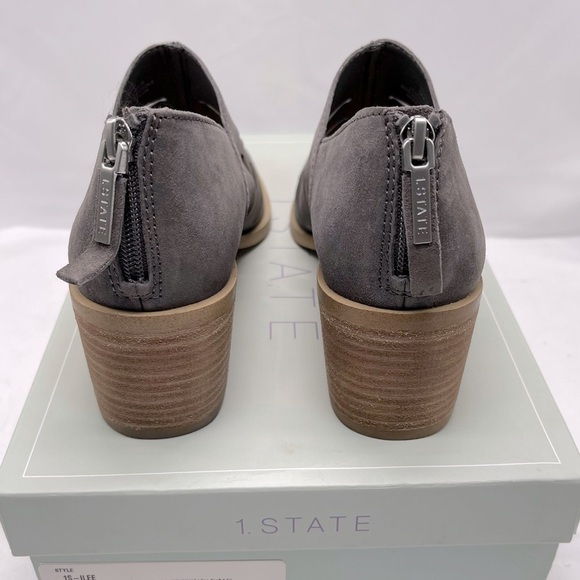 𝅺1. Slate Suede Charcoal Bootie with Cutouts Size 9M NIB - Picture 8 of 9